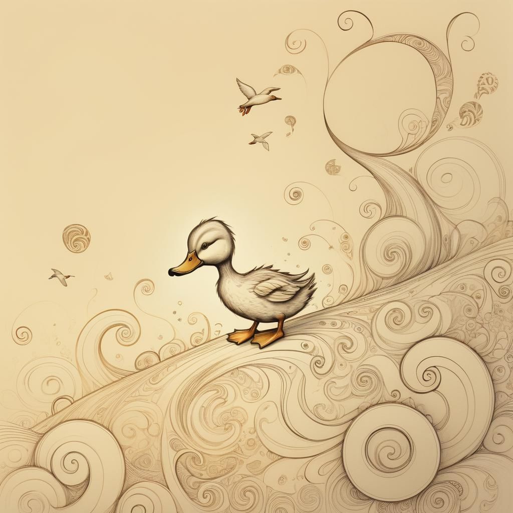 Duck explores a fantastical land  by @odd-duck