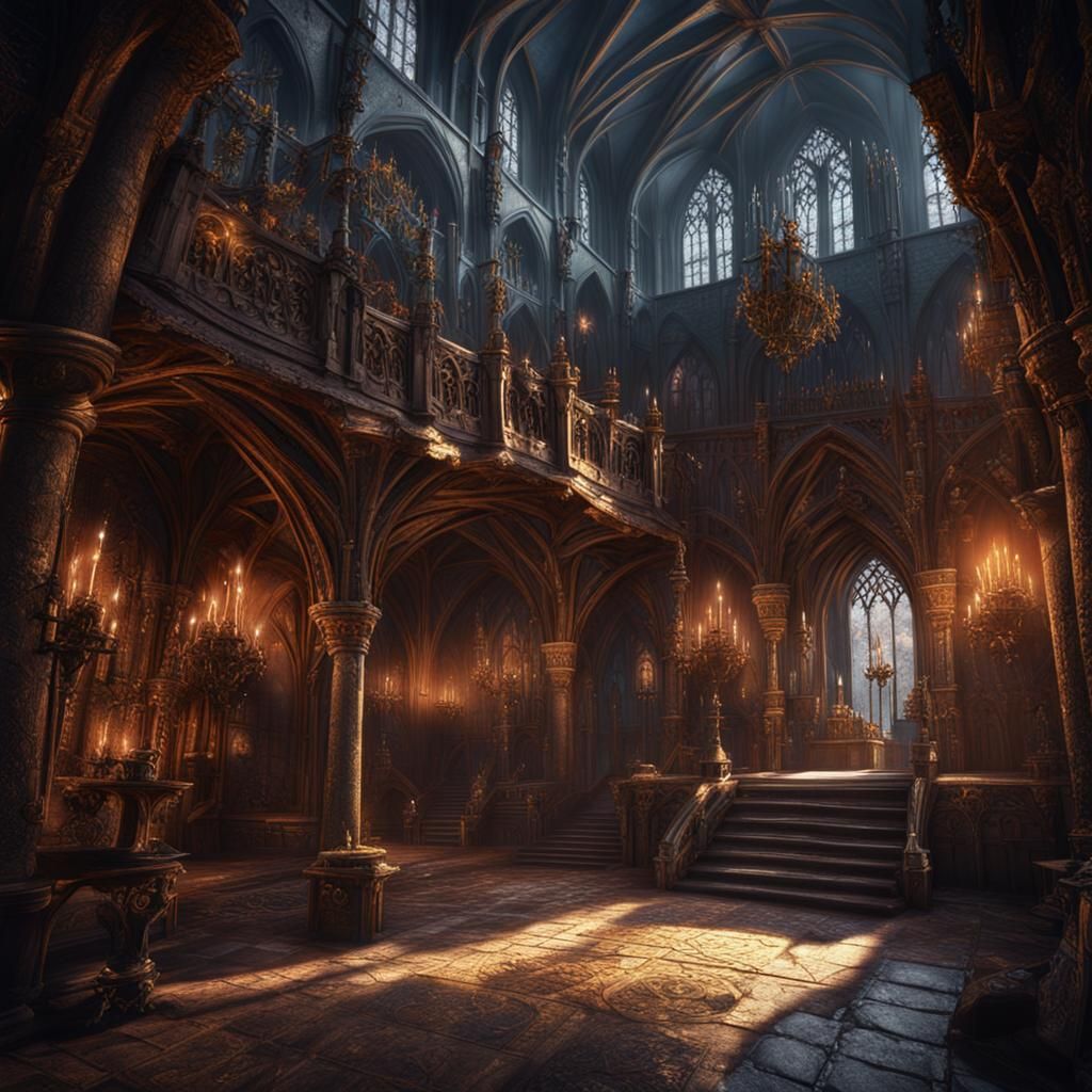 Medieval lair, royal lair AI Generated Artwork NightCafe Creator
