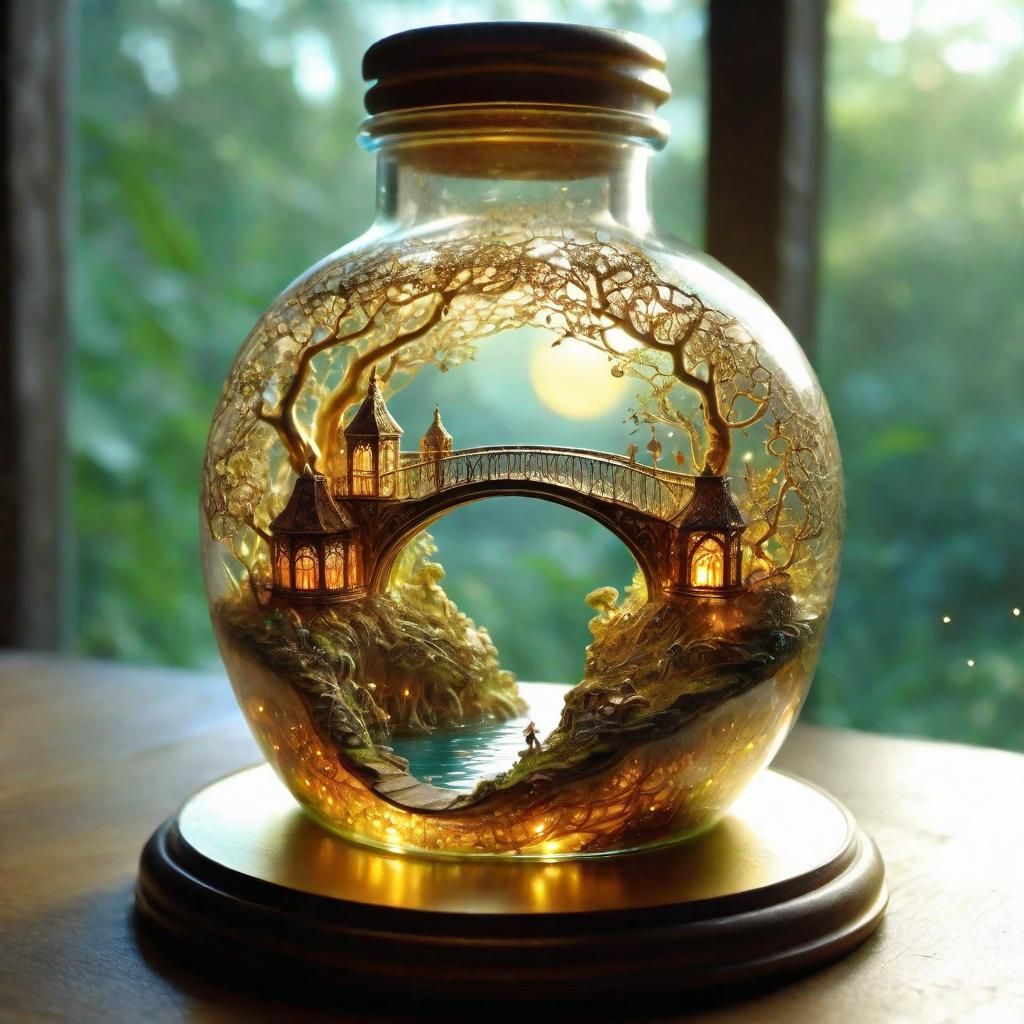 River in a Bottle  by @Dr_Fox