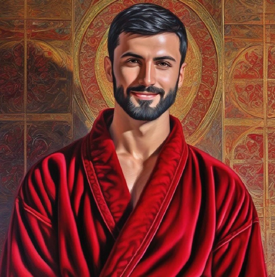 Ramazan, a handsome bearded Turkish student