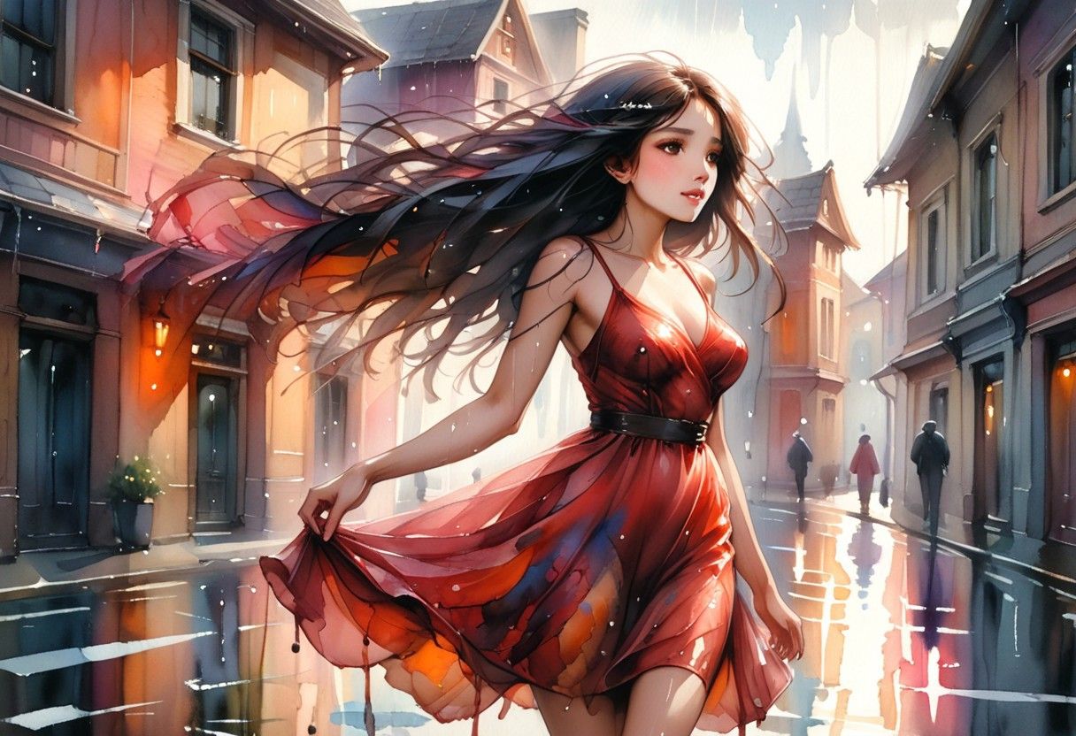 singing and dancing in the rain