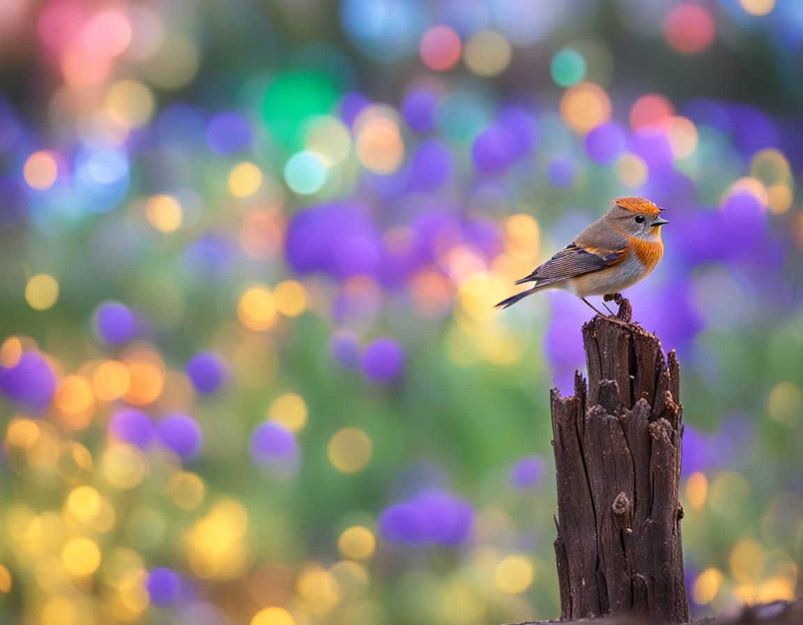 Bird perched on a Branch in Professional Photography Style