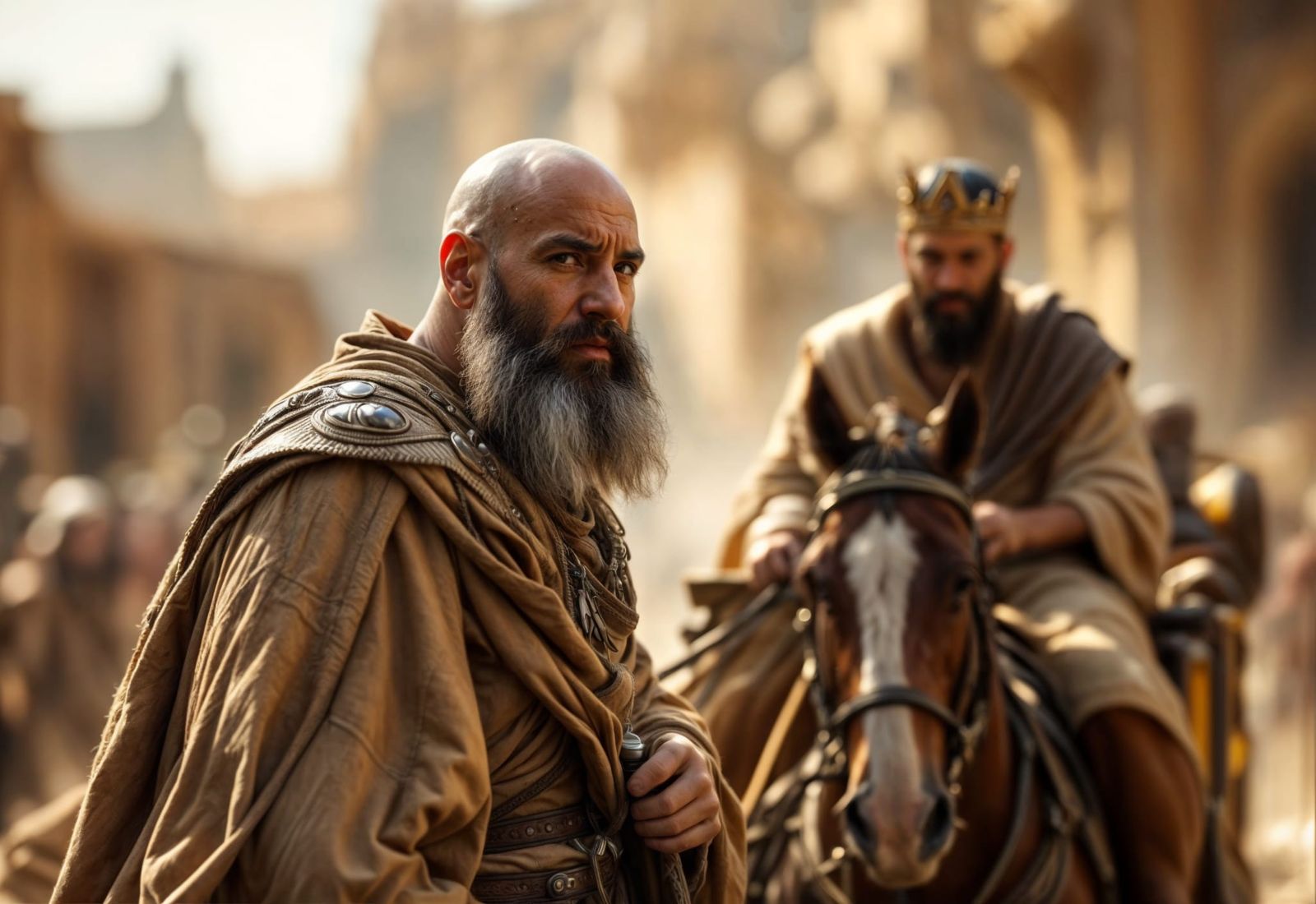 Haman honours Mordecai