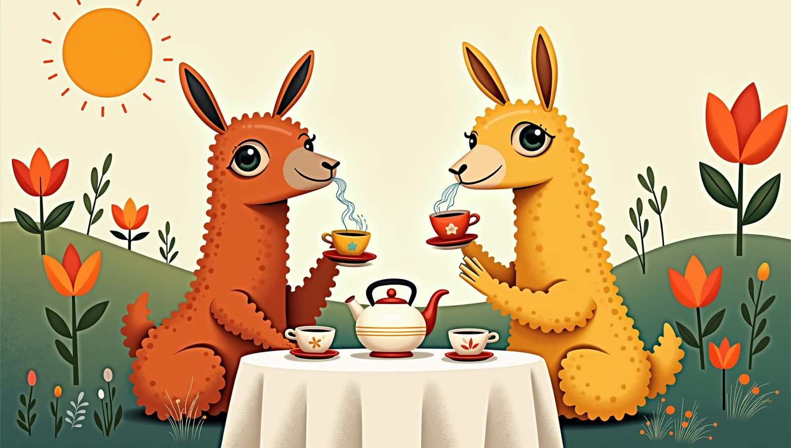 Shama Llama Tea Party