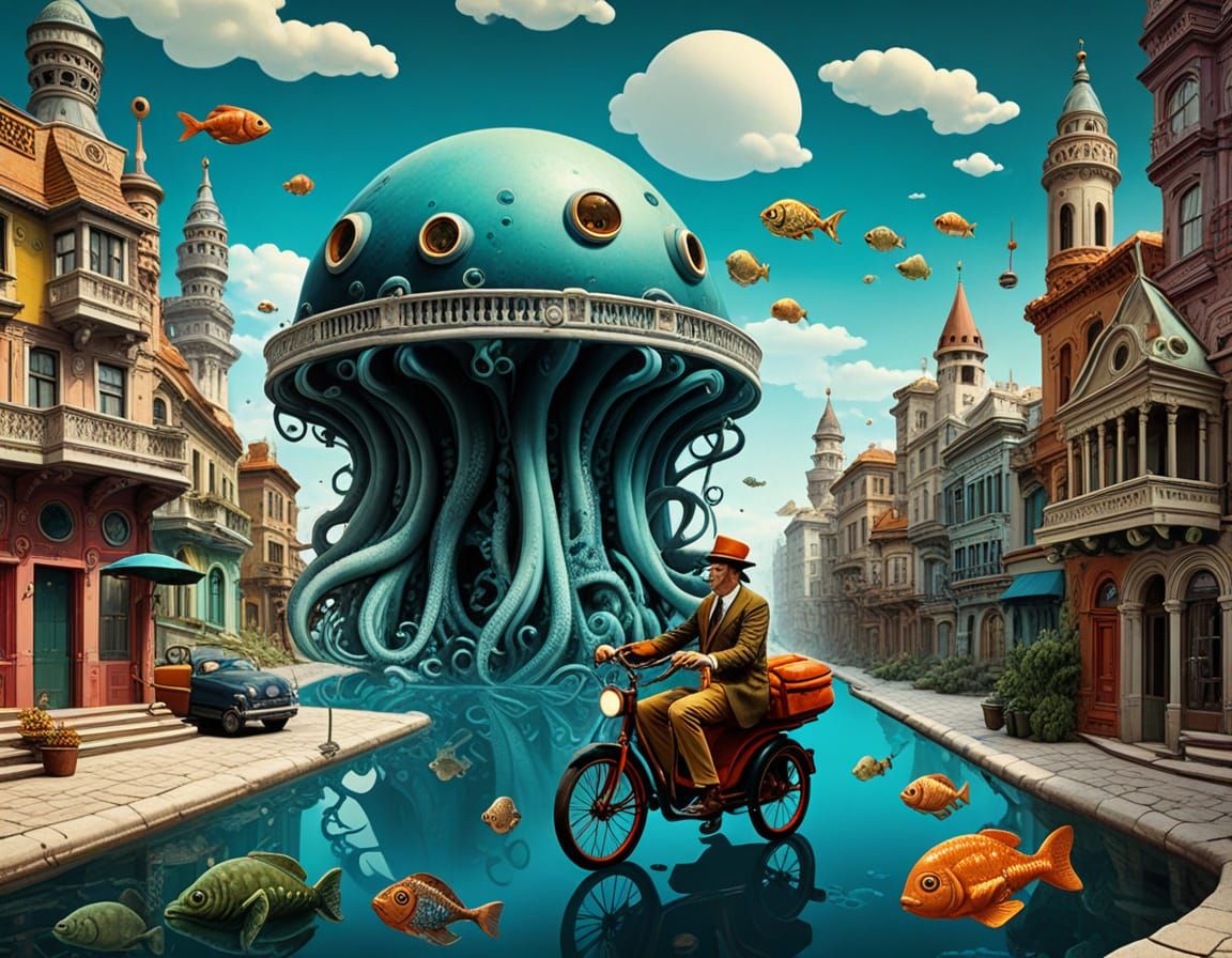 Fish out of water  by @Billy Ruffian