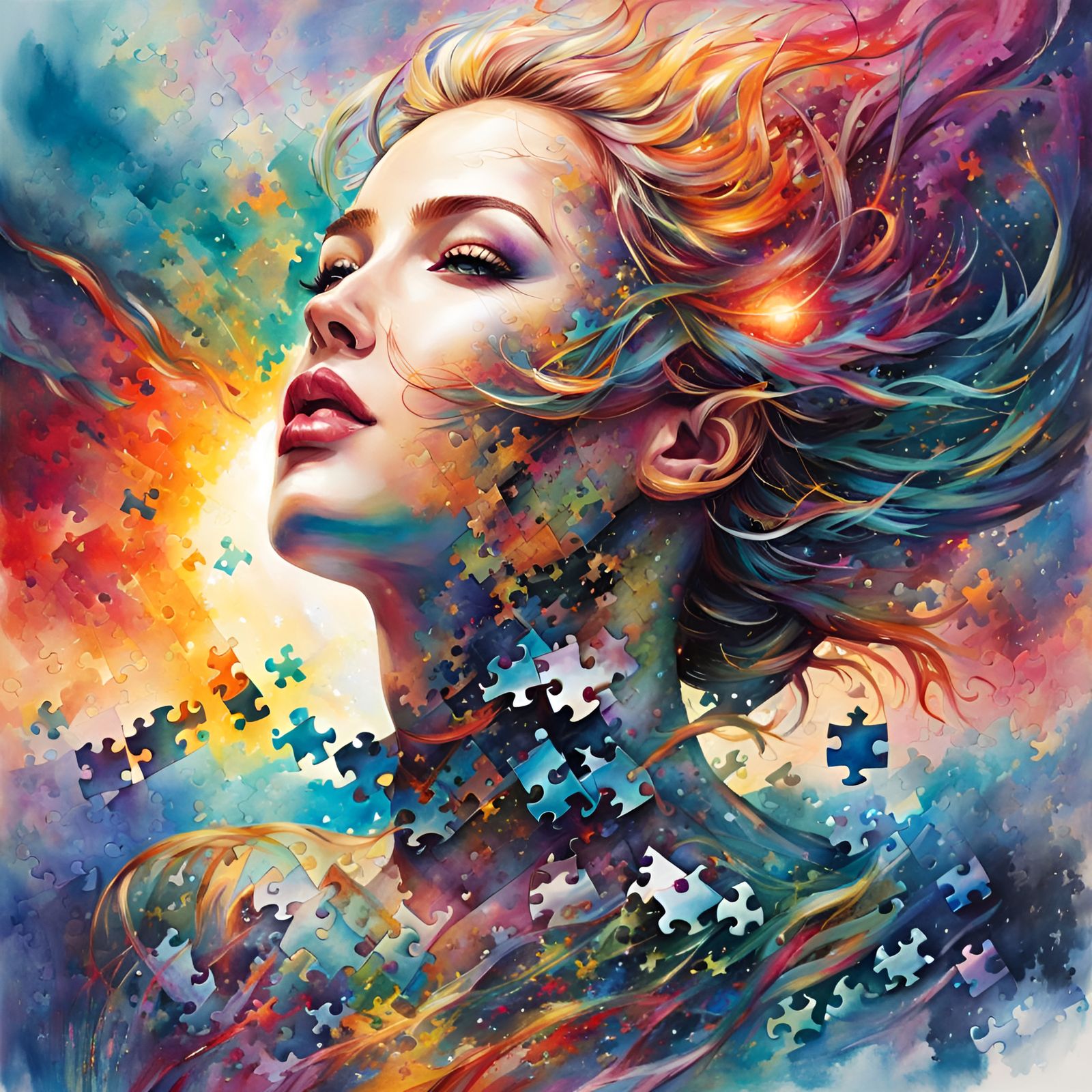 FANTASY PUZZLE  by @JustBubu