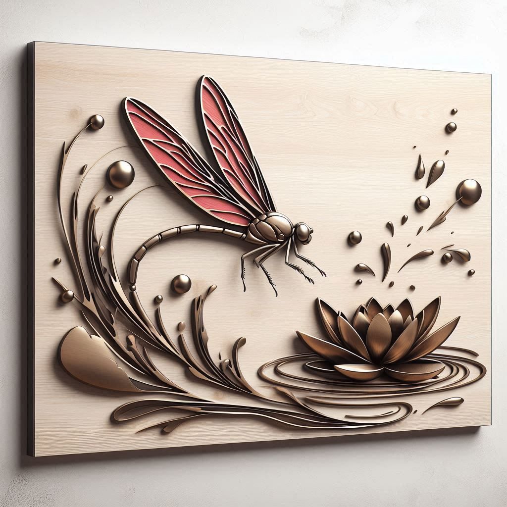 The Dragonfly and the Water Lily - #01