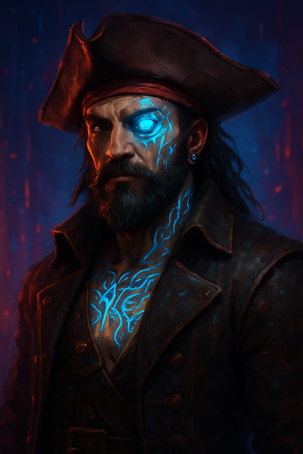 Futuristic Pirate Captain