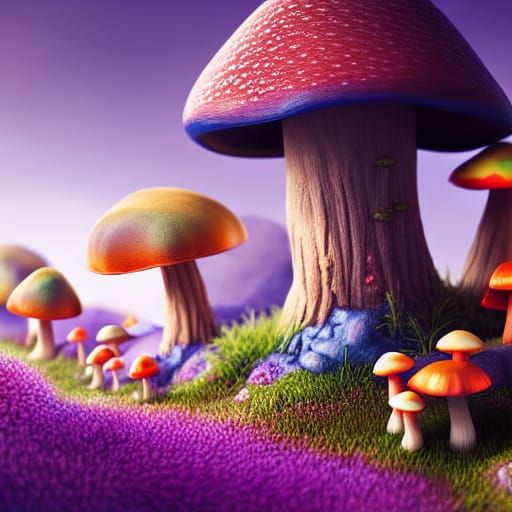 Colorful Mushrooms