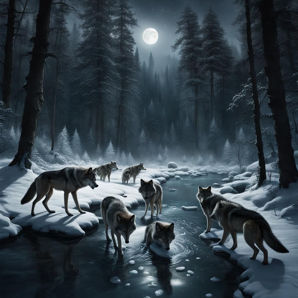The wolves river  by @DreamsAndShadows