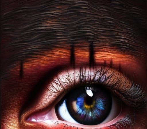 Eyes, oil painting,  digital art,  hyperdetailed,  hyperreal...