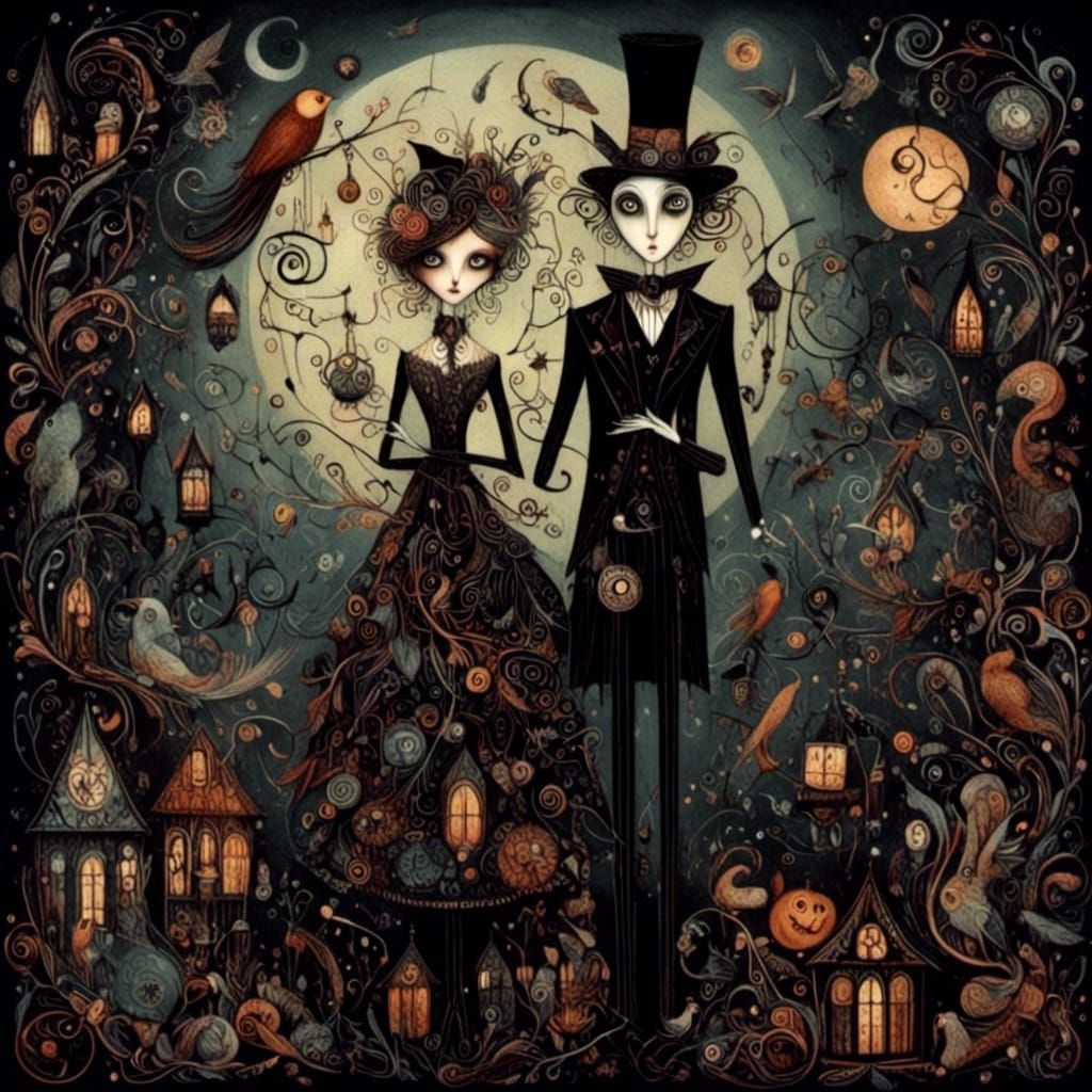  <lora:Dark Whimsy:1.0> 2