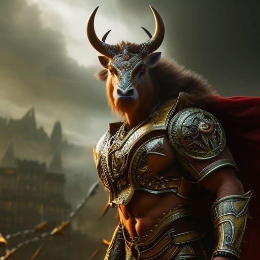 Minotaur, Isle of Crete  by @Skyscribe