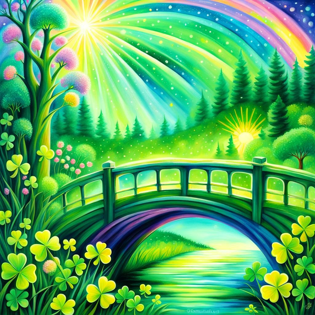 Rainbow and Clovers