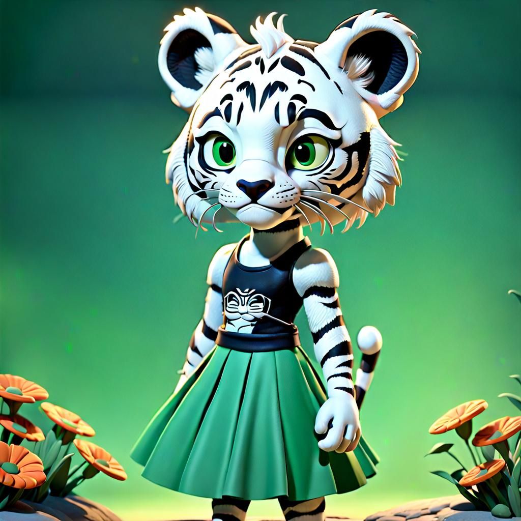 (A 14-year-old white tigress names Kristy:14.1) describes as...