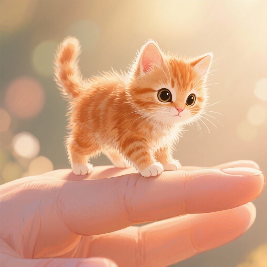 Meet my pet: the pocket cat, Ginger