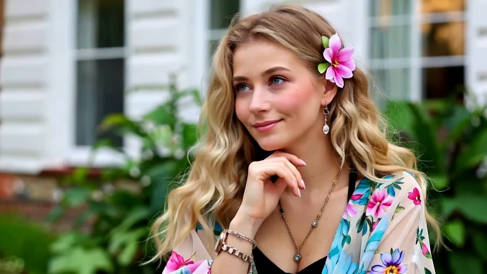 The image shows a person with the visual characteristics often associated with anime or manga style.
Here's a detailed d...