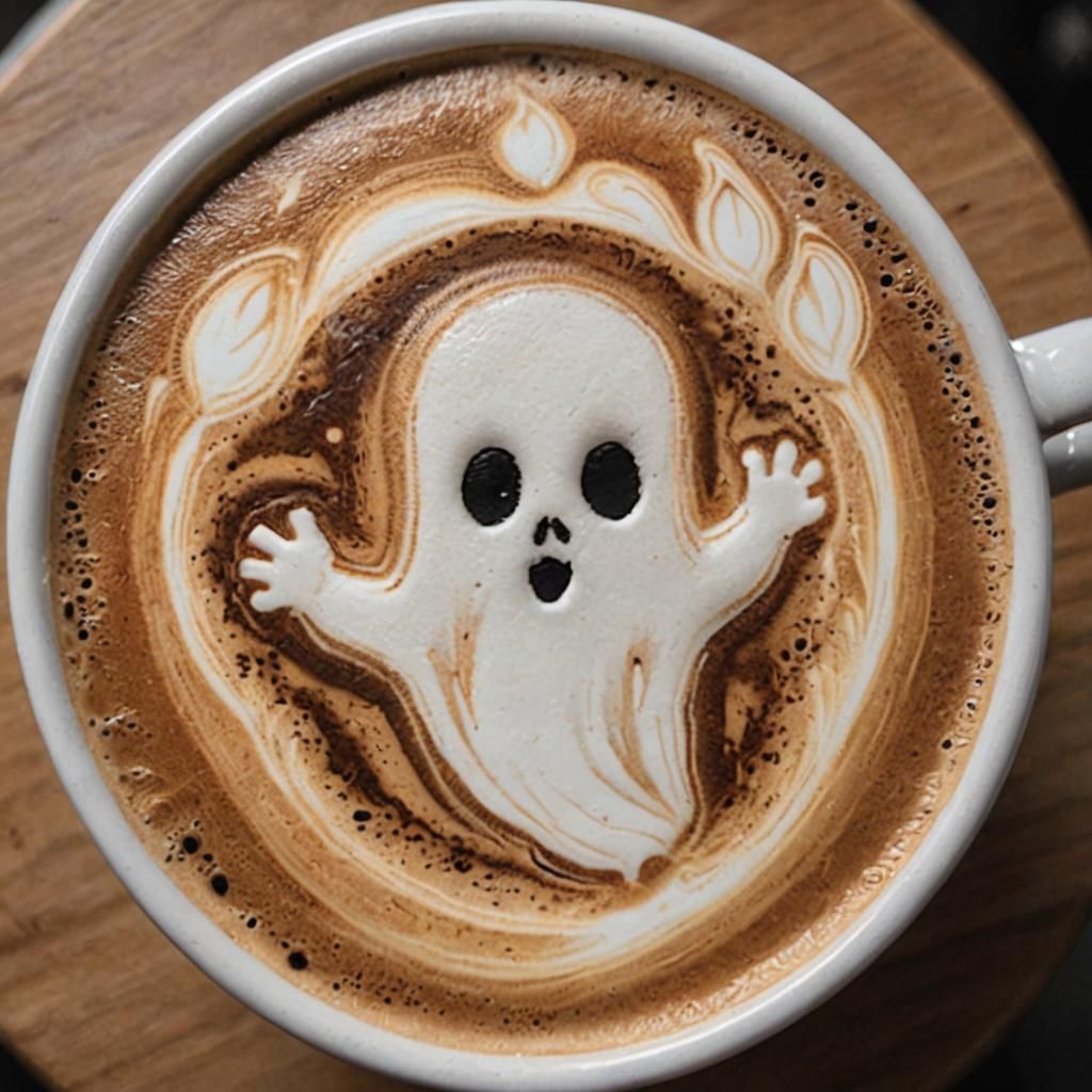 Spooky Latte  by @Beep