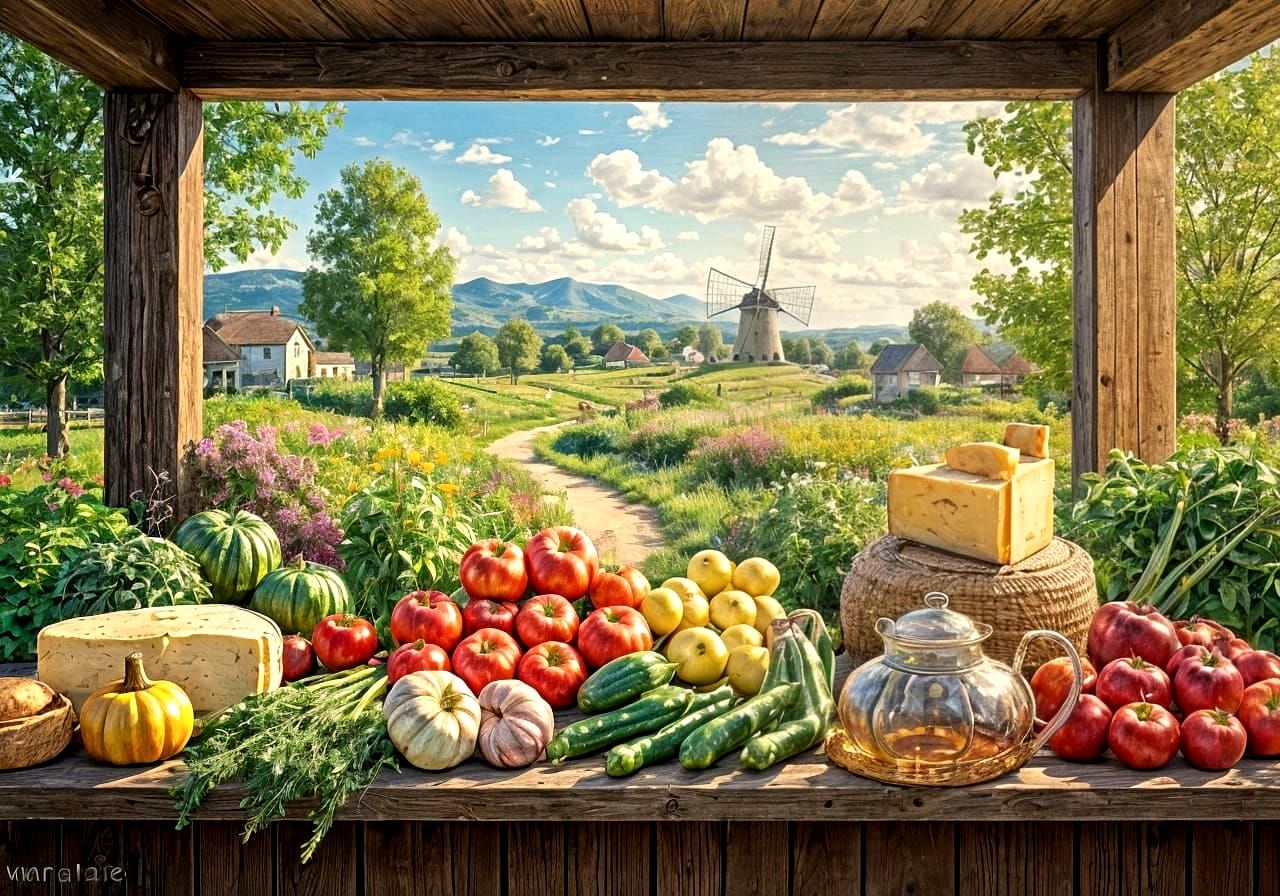 A Rustic Farm Stand    by @Kay