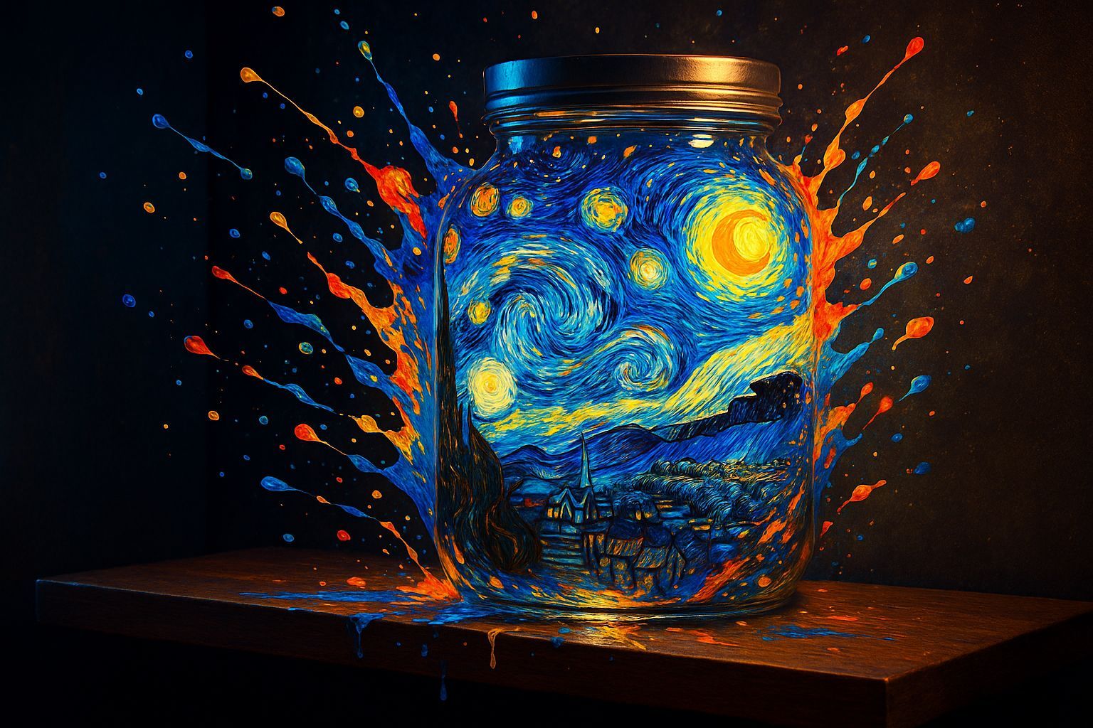 Starry Night  by @Nodzius