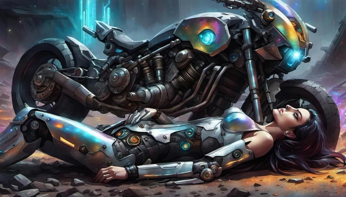 "It isn't enough to learn how to ride, you must also learn how to fall~"  by @IndiCat