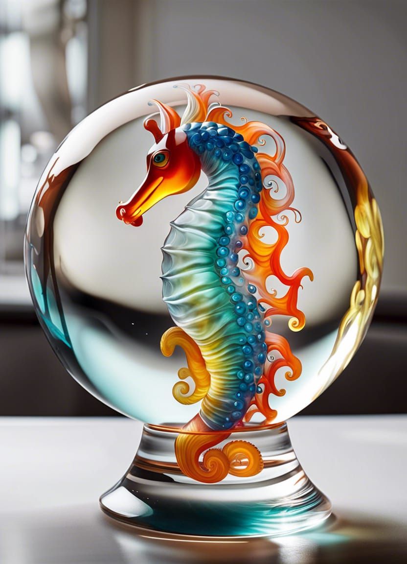 Glass Blowing Seahorse