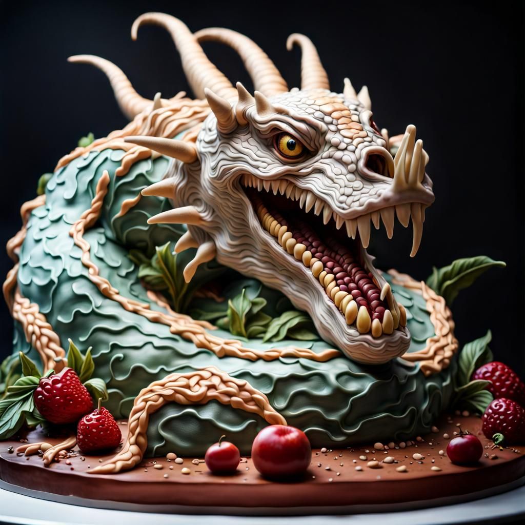 Wyrm cake  by @Shintris
