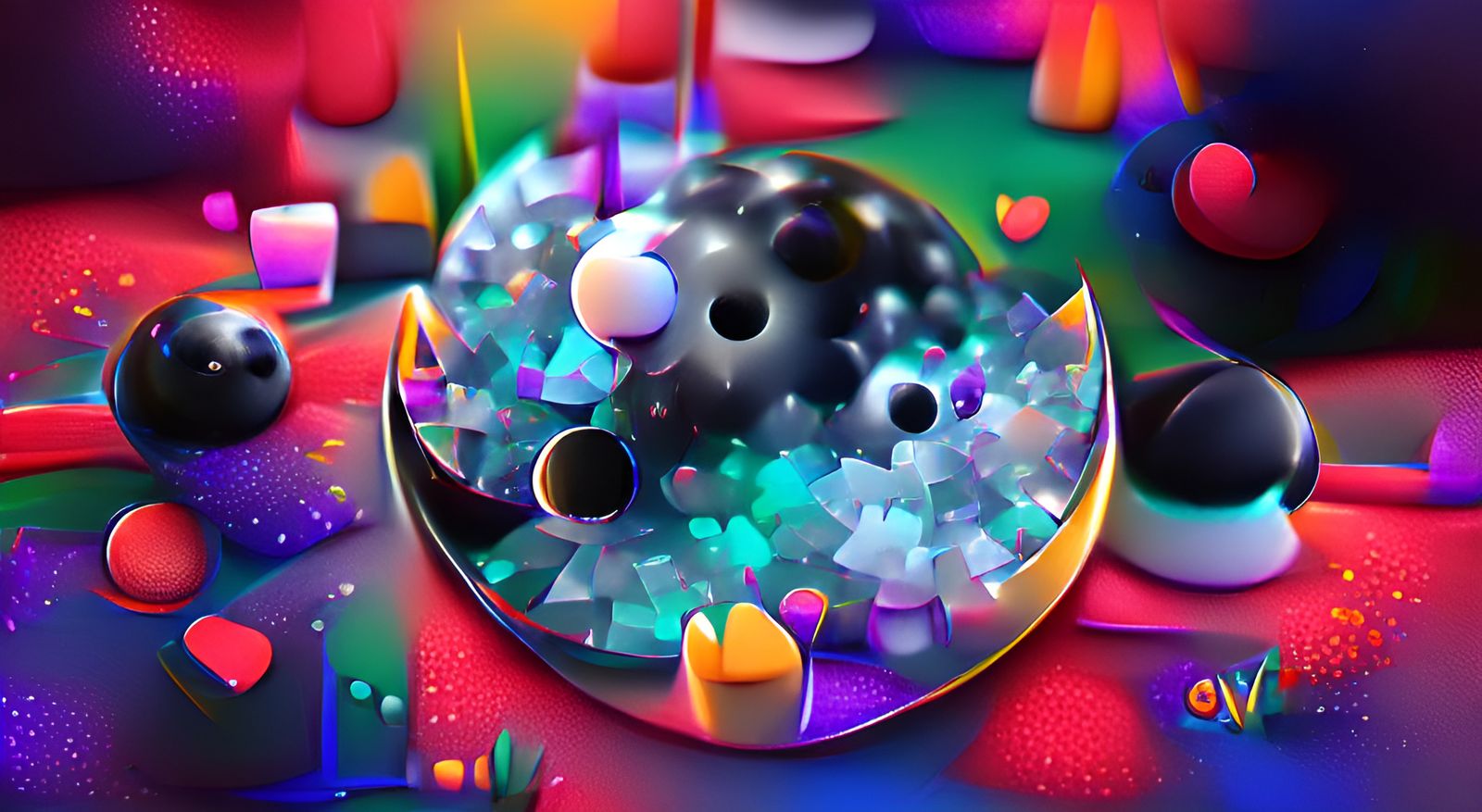 Generated Image of Abstract Orbs