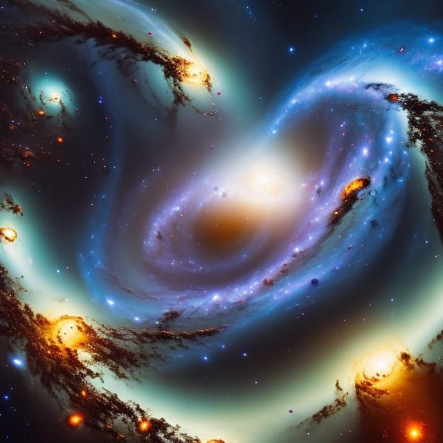 Black hole disintegrating stars  by @undefined