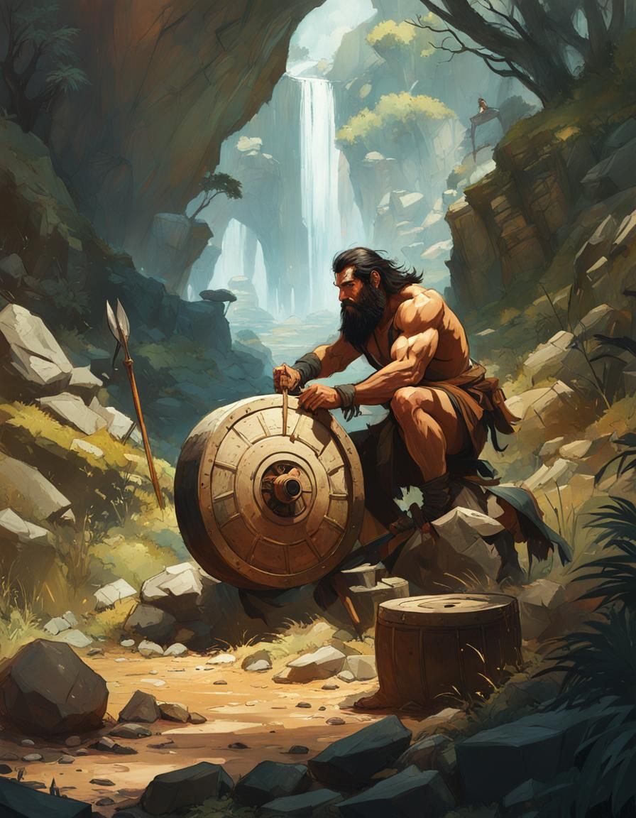 Invention of the Wheel   by @RT_art