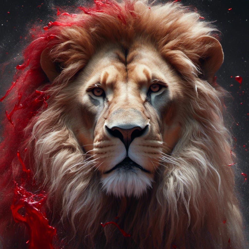 Splash art Lion