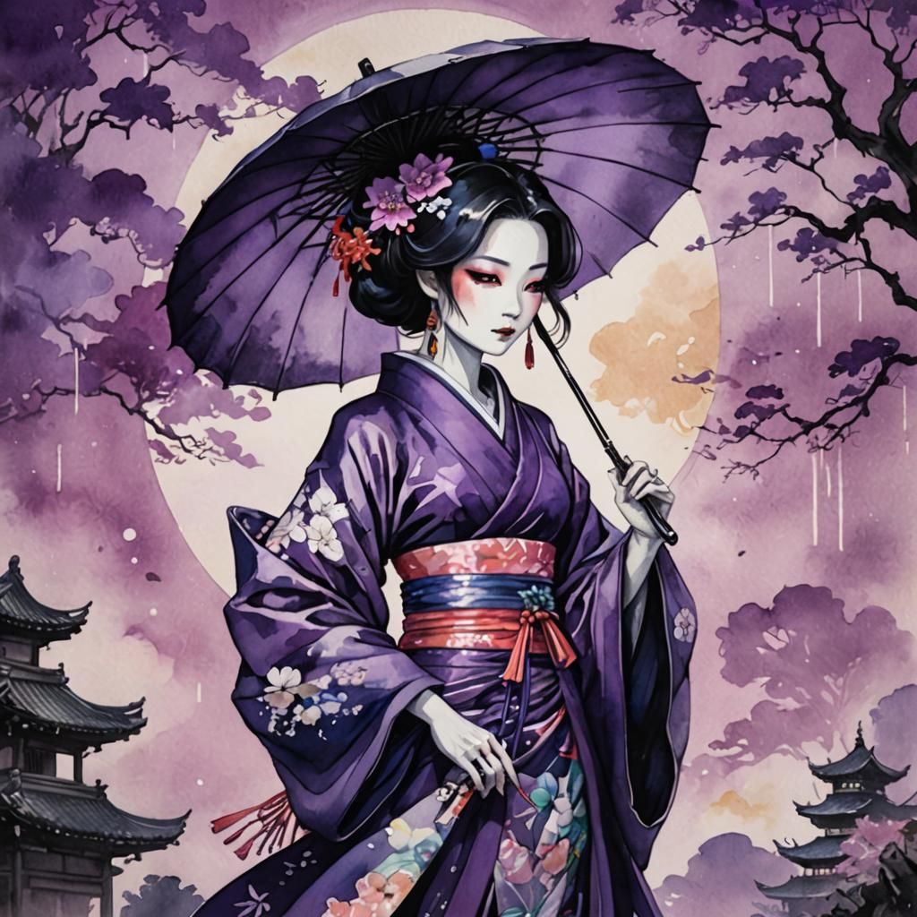 A Geisha in the Gardens