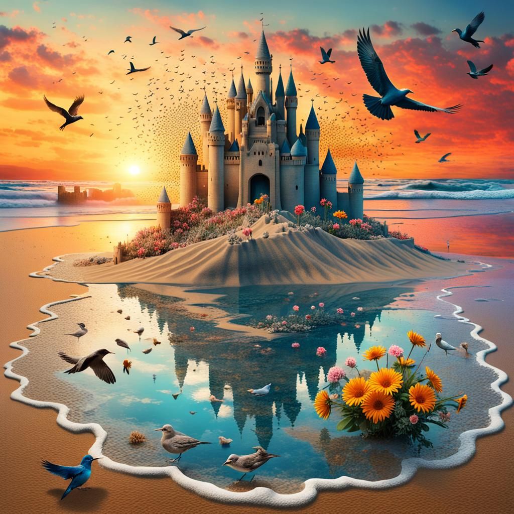 sand castle  by @blenta