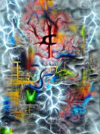 Loud brain bad brain electricity alchemy cryptic symbols 8k ...