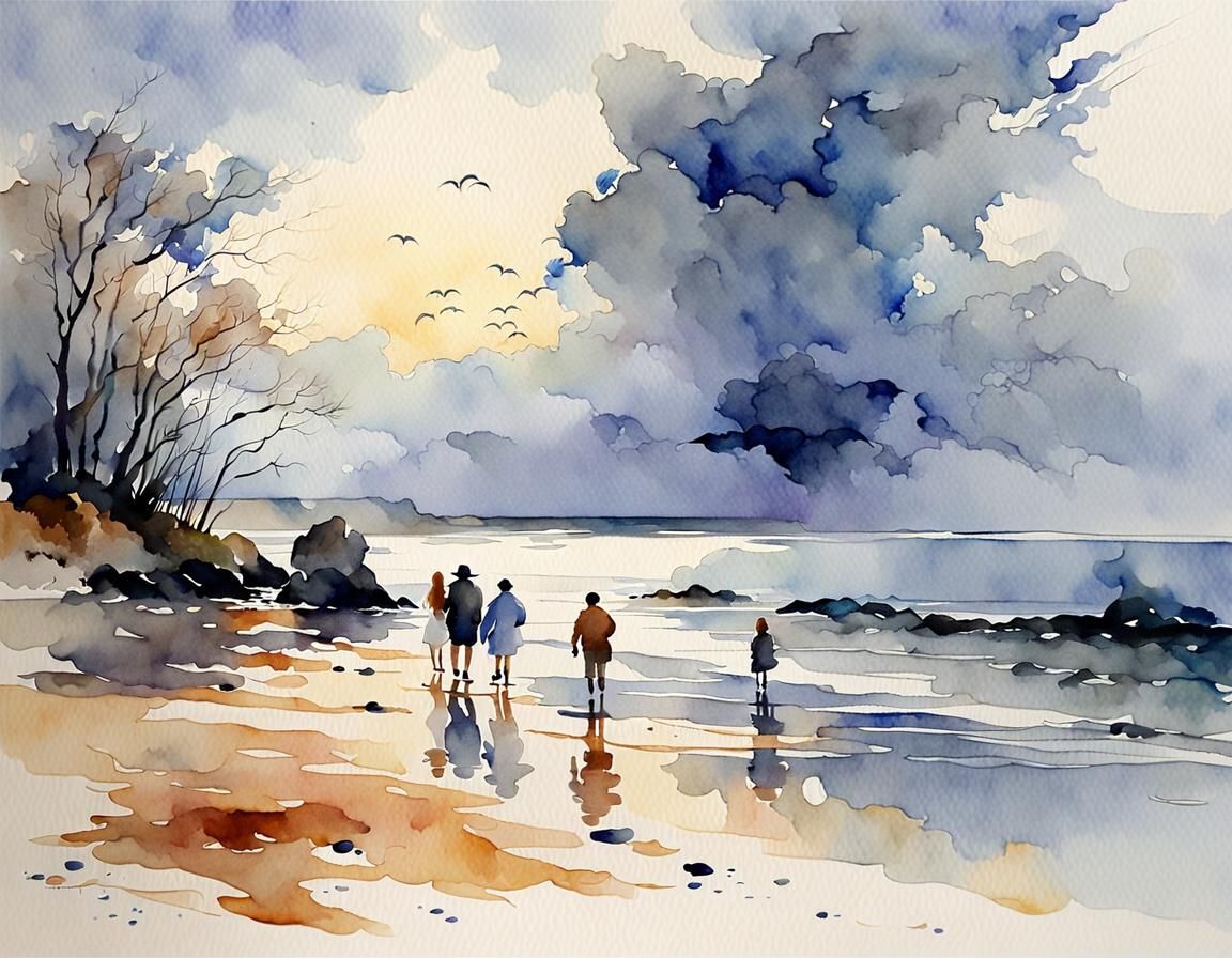 April on the Beach  by @Locryn