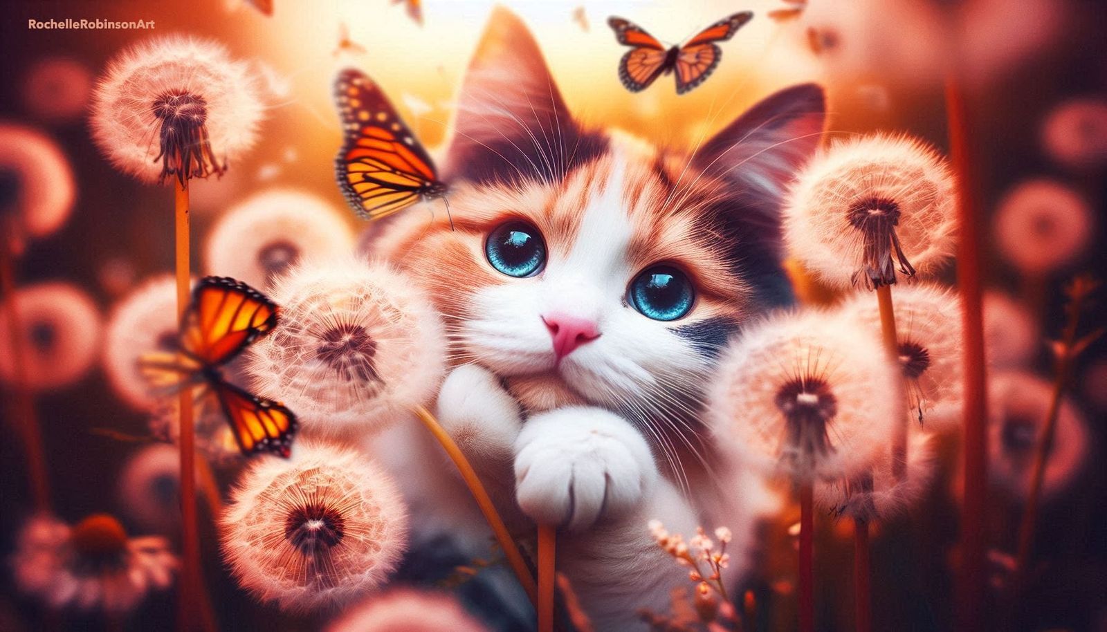 Cat and Butterfly
