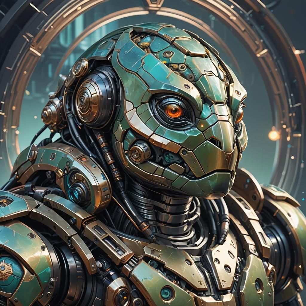 futuristic turtle robot