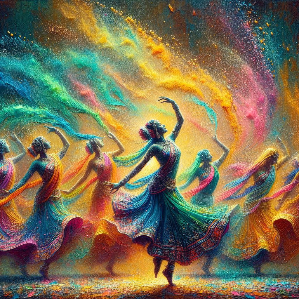 Colourful dance