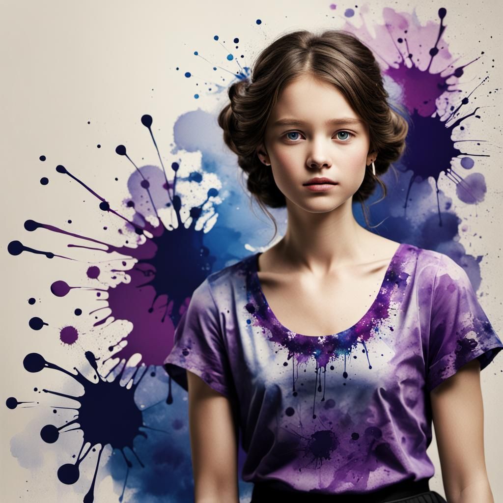 ink splatter art  by @Drestknight