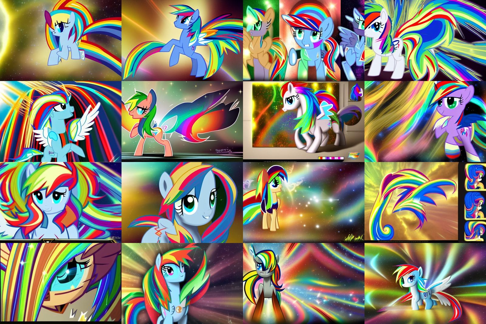 Beautiful Galactic Rainbow Dash