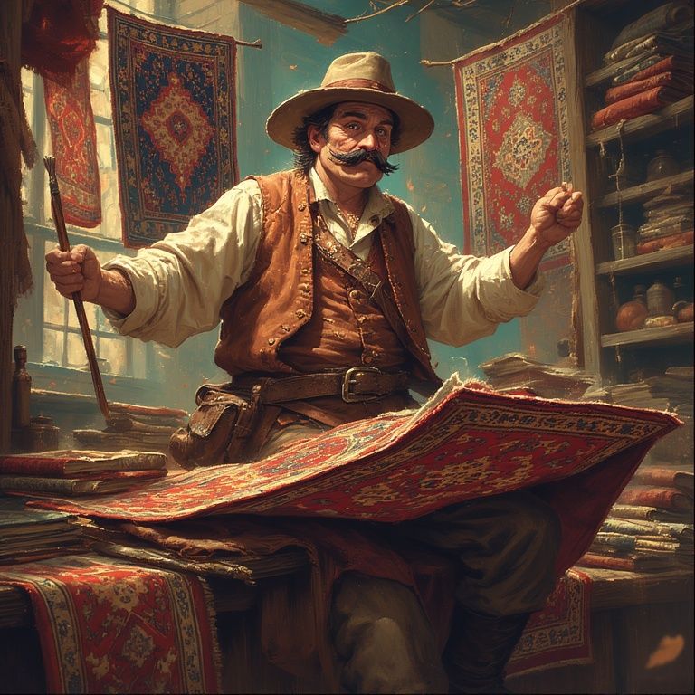 Juan, Used Flying Carpet Salesman