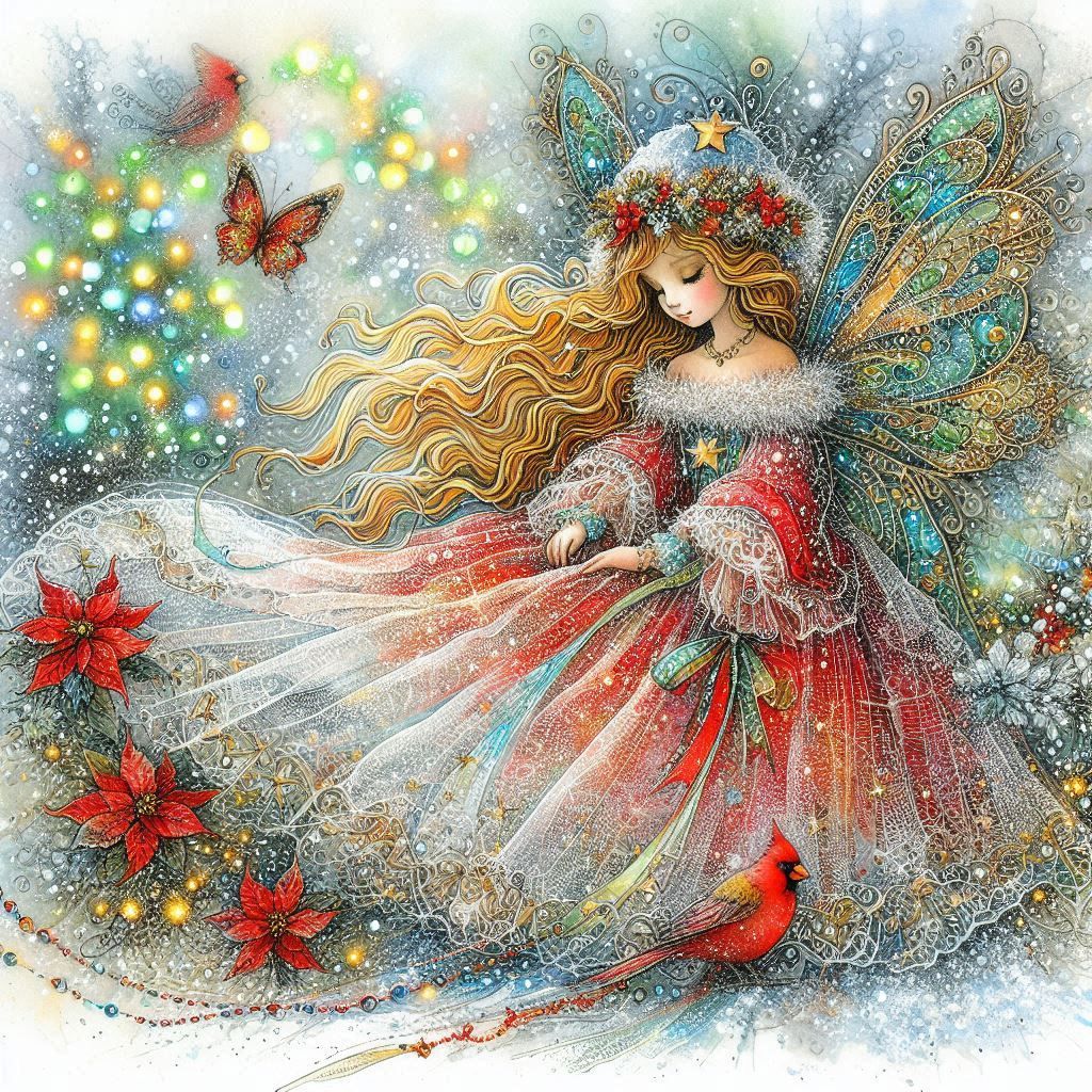 Fairy in winter