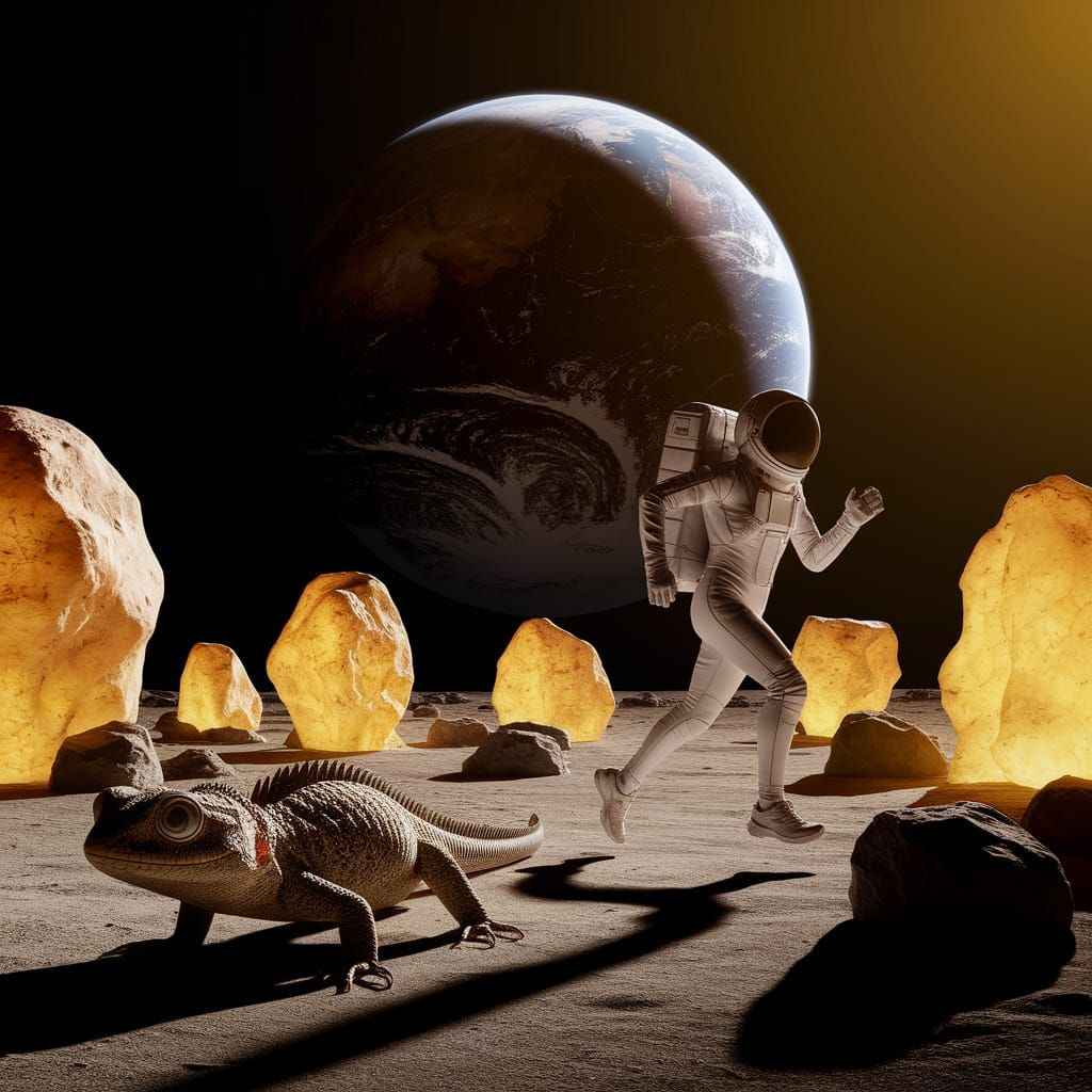 Once upon a time on the moon...