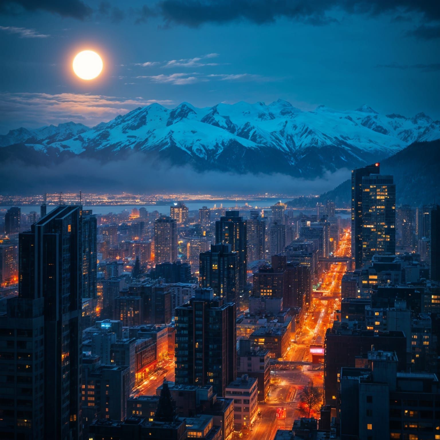 Vancouver Night  by @Mike Ritchie