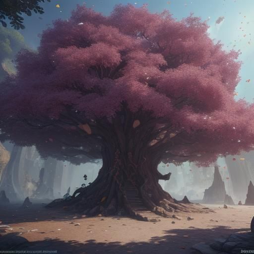 Confetti Chichilaki Tree: Fantastical Digital Art