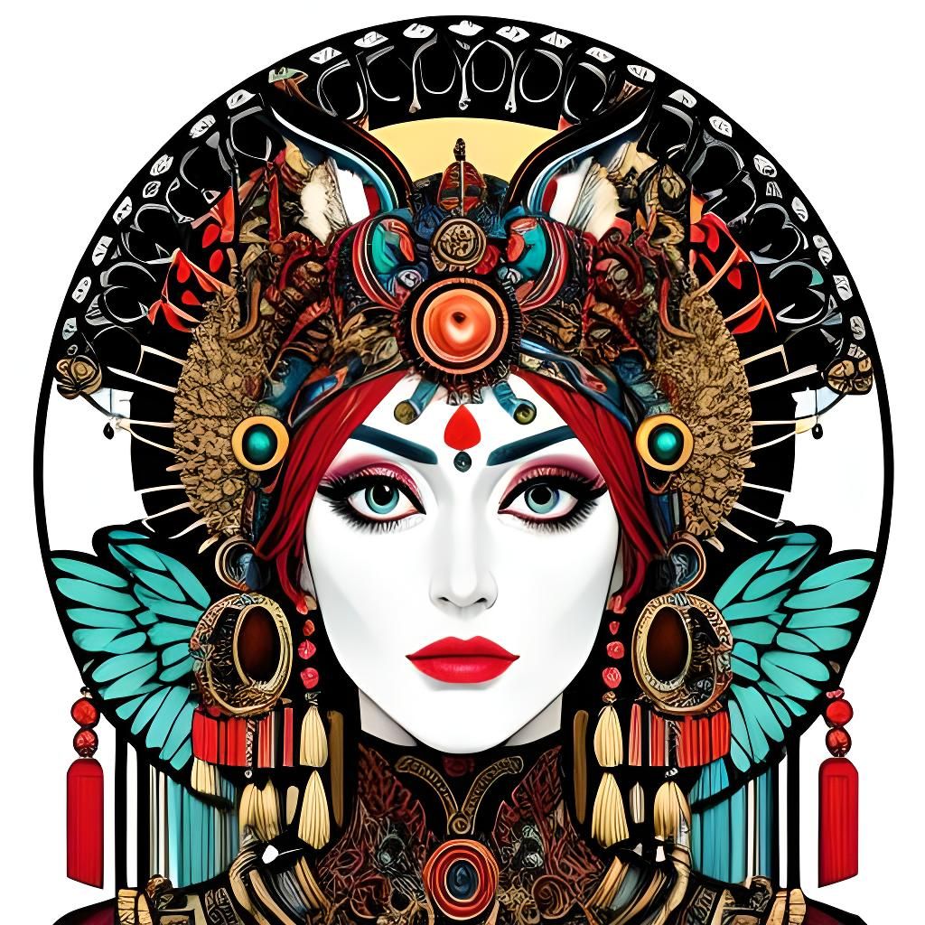 Mystical Floating Eye in Darkness