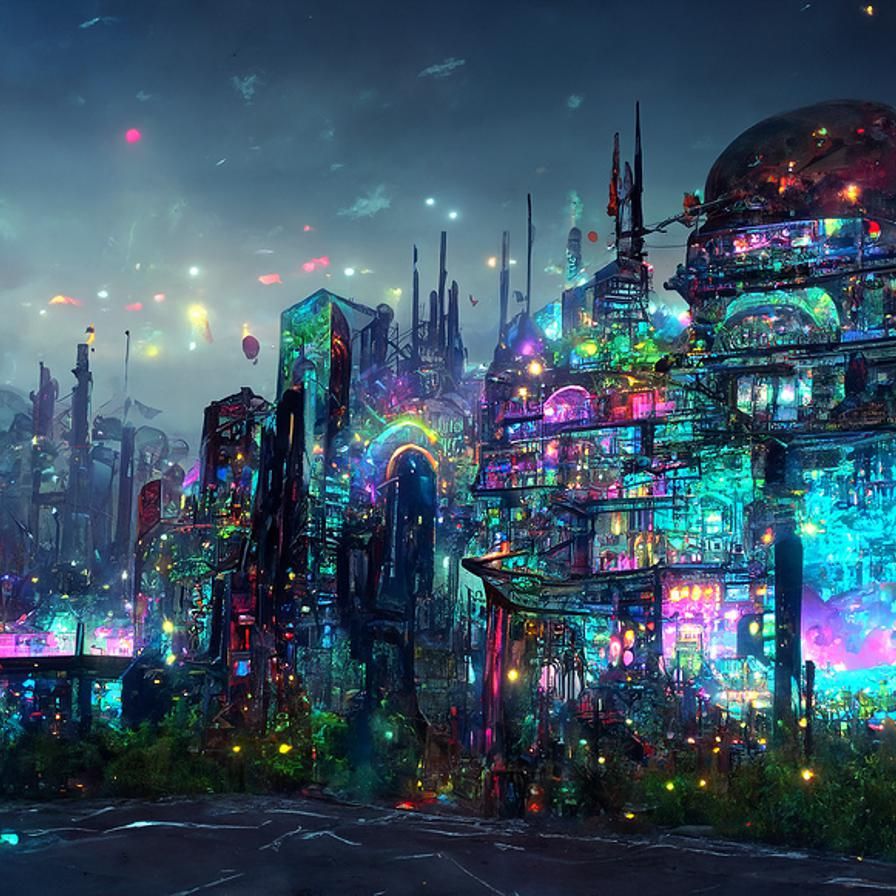 Mystic City - AI Generated Artwork - NightCafe Creator