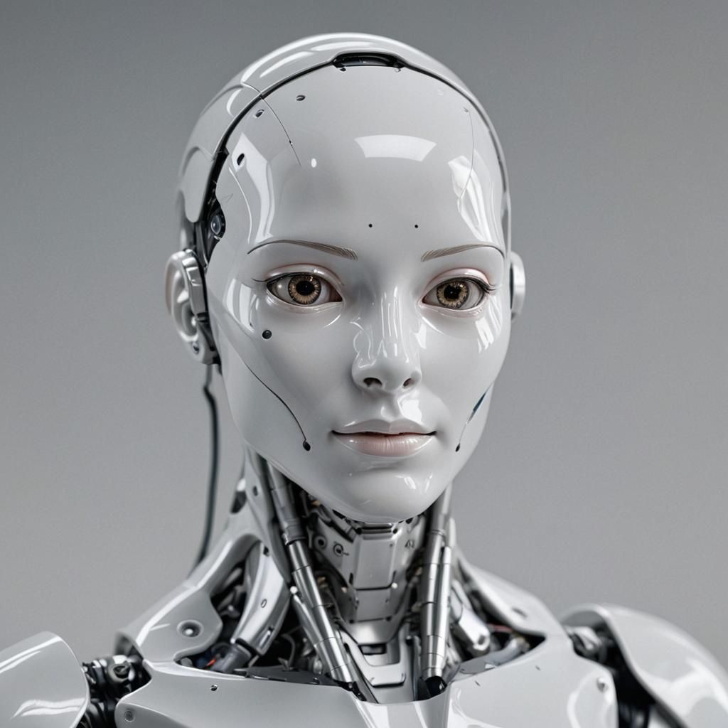 Create an ultra-detailed, hyper-realistic 3D render of a state-of-the-art humanoid robot using the most advanced and cutting-edge technologi...