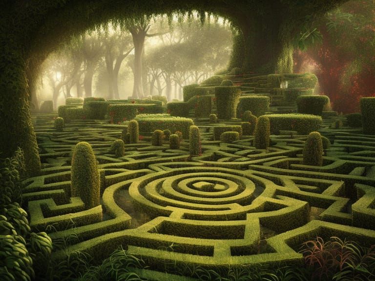 The Garden Maze  by @Kate L
