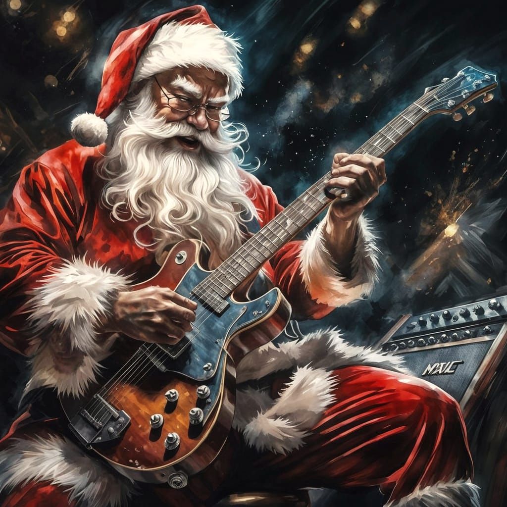 Playing in a Rock Band  by @Creative Digital Artist